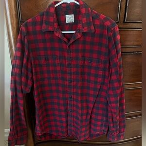 Red flannel from J.Crew, 100% Cotton